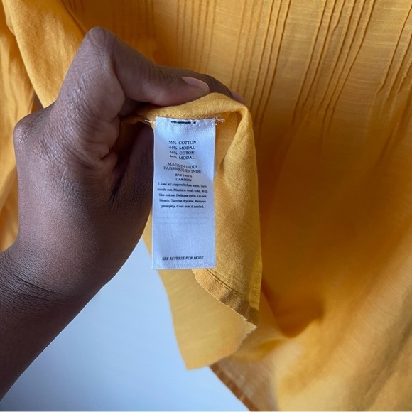 Faherty Cambria Blouse in Golden Glow - Picture 9 of 10